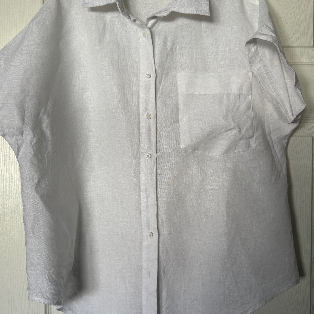 100% European Linen Camp Shirt